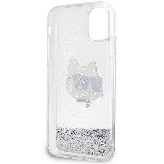 Karl Lagerfeld KLHCN61LNCHCS iPhone 11/ XR silver/silver hardcase Glitter Choupette Head 10