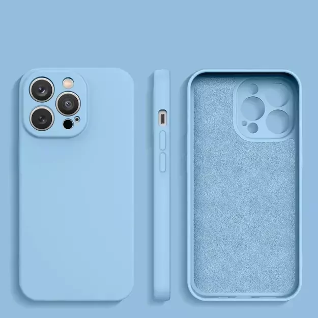 Silicone case for Samsung Galaxy A14 5G / Galaxy A14 silicone cover light blue 1