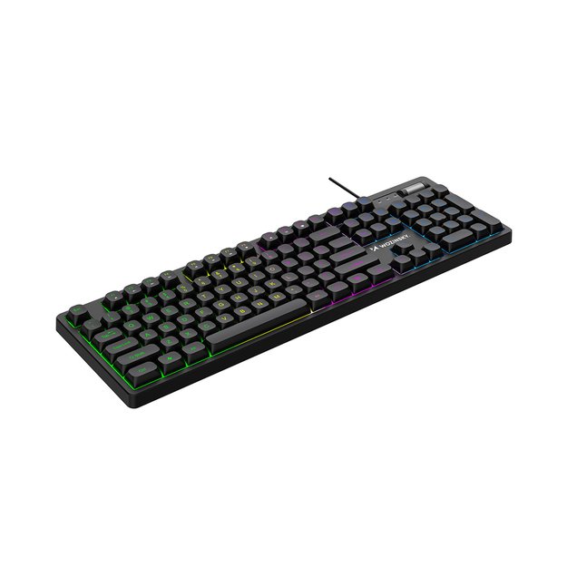 Wozinsky WKG-200 rainbow membrane gaming keyboard with scroll wheel - black 5