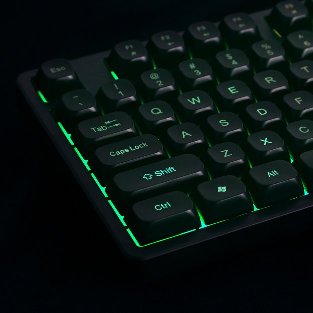 Wozinsky WKG-200 rainbow membrane gaming keyboard with scroll wheel - black 11