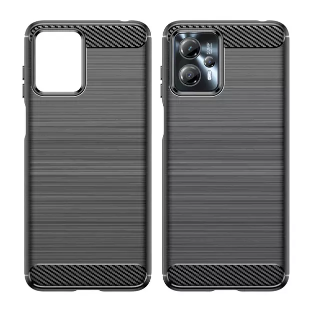 Carbon Case for Motorola Moto G53 / G13 flexible silicone carbon cover black 7
