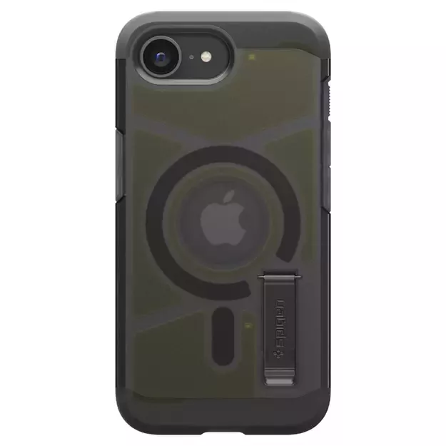 Spigen Tough Armor MagSafe iPhone 16e Case - Clear Gray 18