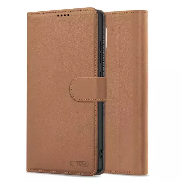 Tech-Protect Wallet Case for iPhone 16e - Brown 1