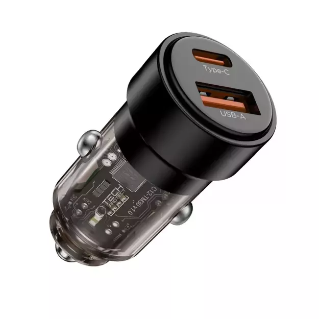 CC03 2-port PD75W car charger - black 1