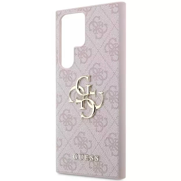 Guess GUHCS23L4GMGPI S23 Ultra S918 pink/pink hardcase 4G Big Metal Logo 5