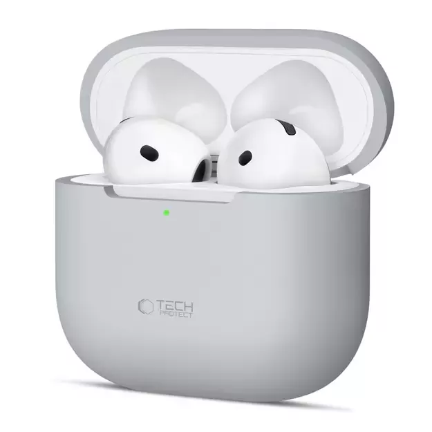 Tech-Protect Silicone Case for Apple AirPods 4 - Gray