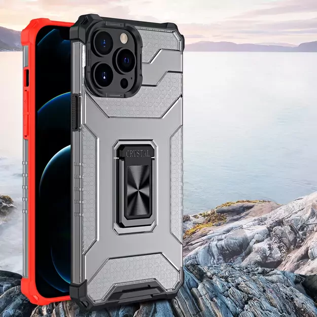 Crystal Ring Case Kickstand Tough Rugged Cover for iPhone 13 Pro blue 15