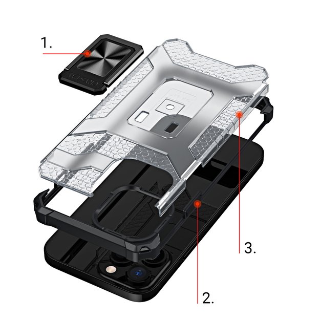 Crystal Ring Case Kickstand Tough Rugged Cover for iPhone 13 Pro blue 5