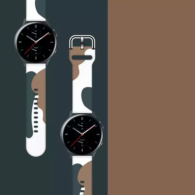 Strap Moro for Samsung Galaxy Watch 40 / 41 / 42 / 43 / 44 mm silicone bracelet watch band - pattern 1 2