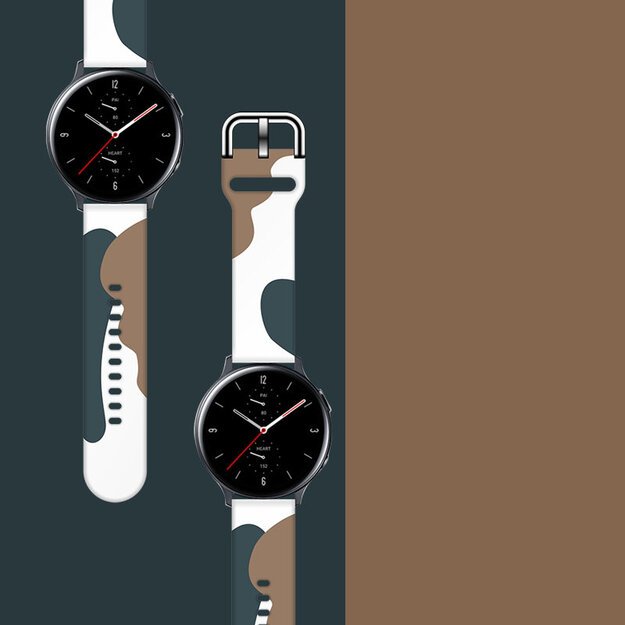Strap Moro for Samsung Galaxy Watch 40 / 41 / 42 / 43 / 44 mm silicone bracelet watch band - pattern 1 2