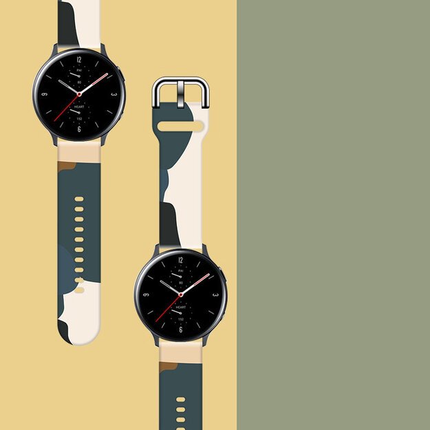 Strap Moro for Samsung Galaxy Watch 40 / 41 / 42 / 43 / 44 mm silicone bracelet watch band - pattern 13 2