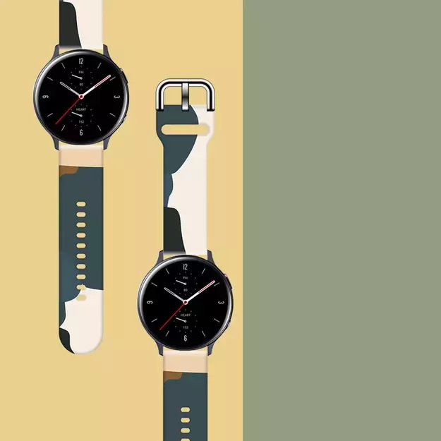 Strap Moro for Samsung Galaxy Watch 40 / 41 / 42 / 43 / 44 mm silicone bracelet watch band - pattern 13 2