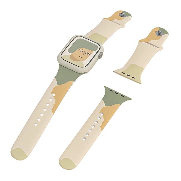 Silicone Strap Moro Watch Bracelet Band for Apple Watch 42 / 44 / 45 / 49 mm - Pattern 6 1