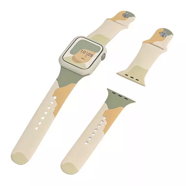 Silicone Strap Moro Watch Bracelet Band for Apple Watch 42 / 44 / 45 / 49 mm - Pattern 6 8