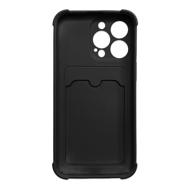 Card Armor Case Pouch Cover for Xiaomi Redmi 10X 4G / Xiaomi Redmi Note 9 Card Wallet Silicone Armor Cover Air Bag Black 1