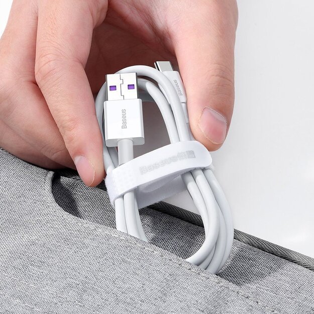 Baseus Superior USB - USB Typ C fast charging data cable 66 W (11 V / 6 A) Huawei SuperCharge SCP 1 m black (CATYS-01) 13