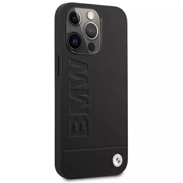 Etui BMW BMHCP13XSLLBK iPhone 13 Pro Max 6,7  czarny/black hardcase Signature Logo Imprint 3