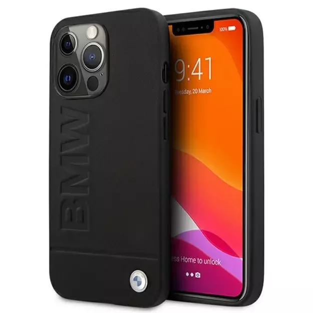 Etui BMW BMHCP13XSLLBK iPhone 13 Pro Max 6,7  czarny/black hardcase Signature Logo Imprint