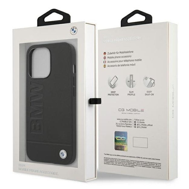 Etui BMW BMHCP13XSLLBK iPhone 13 Pro Max 6,7  czarny/black hardcase Signature Logo Imprint 14