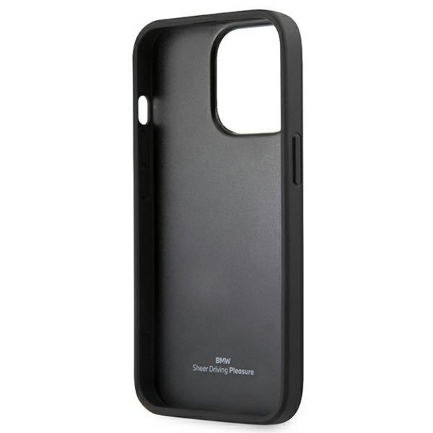 Etui BMW BMHCP13XSLLBK iPhone 13 Pro Max 6,7  czarny/black hardcase Signature Logo Imprint 13