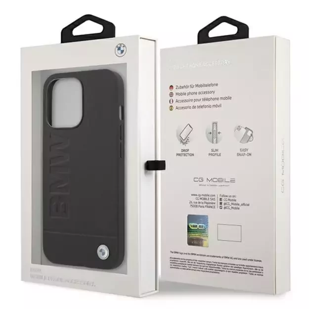 Etui BMW BMHCP13XSLLBK iPhone 13 Pro Max 6,7  czarny/black hardcase Signature Logo Imprint 7