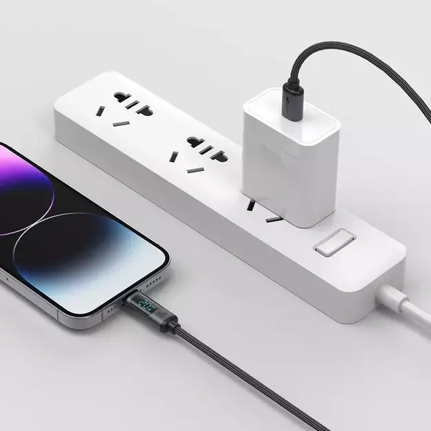 Joyroom Prism Series A16 Lightning / USB-C PD 20W 1.2m cable - black 9