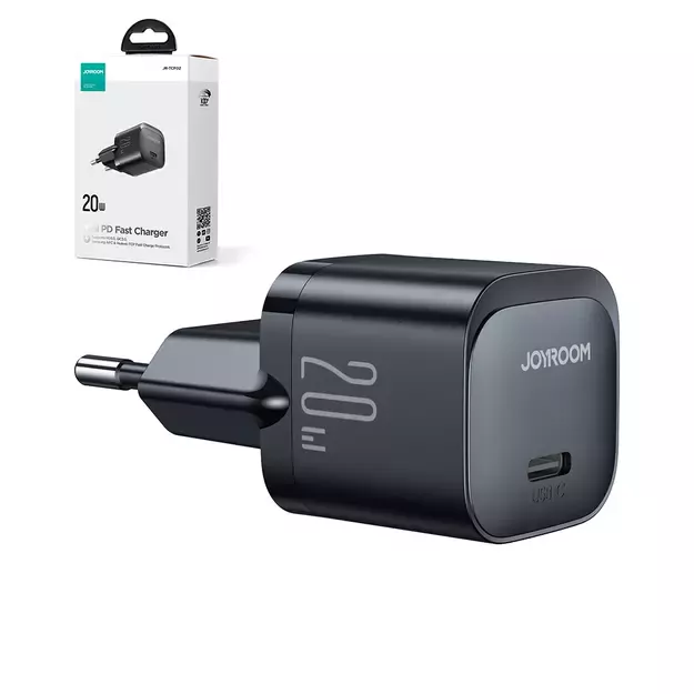 Mini charger USB C 20W PD Joyroom JR-TCF02 - black 1