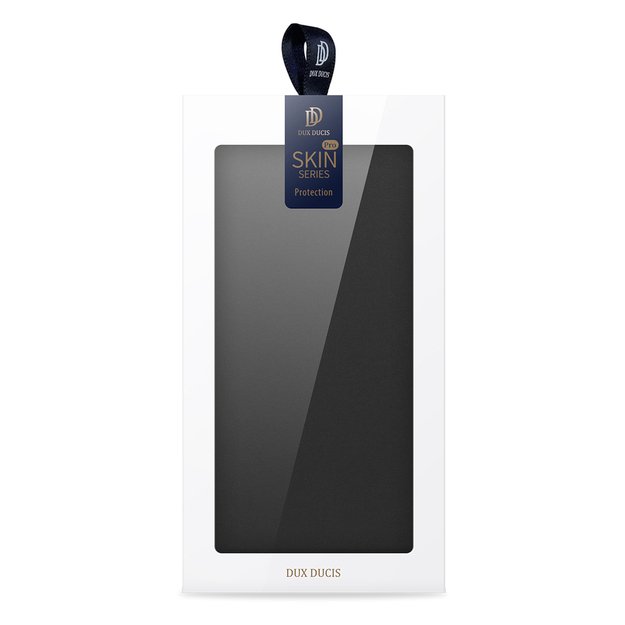 Dux Ducis Skin Pro Case For Xiaomi Redmi 11A / Poco C55 / Redmi 12C Flip Cover Card Wallet Stand Black 1
