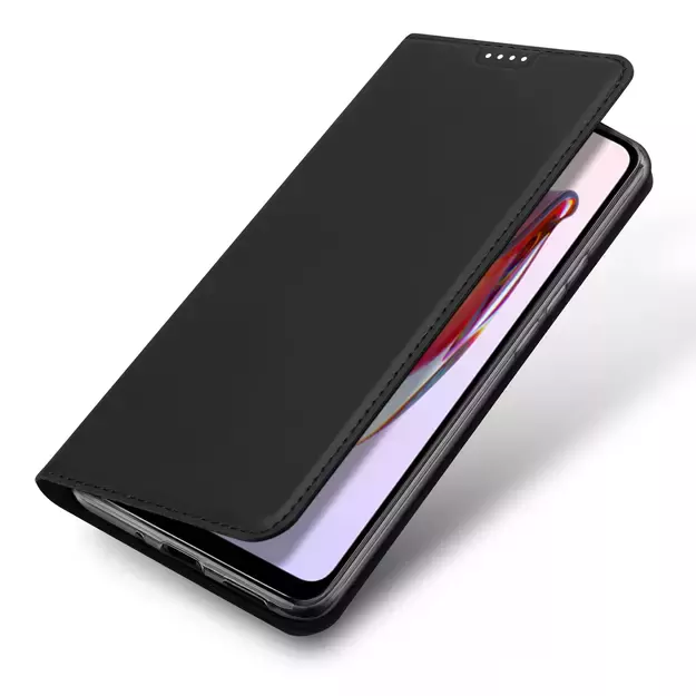Dux Ducis Skin Pro Case For Xiaomi Redmi 11A / Poco C55 / Redmi 12C Flip Cover Card Wallet Stand Black 22