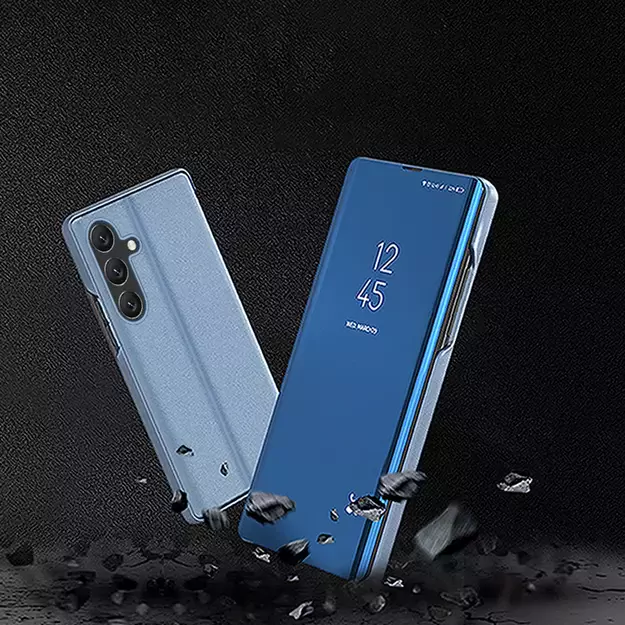 Clear View Case cover for Samsung Galaxy A24 4G flip cover blue 7