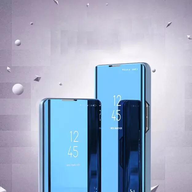 Clear View Case cover for Samsung Galaxy A24 4G flip cover blue 2