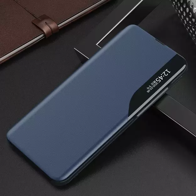 Eco Leather View Case for Xiaomi Redmi Note 12 Pro+ with flip stand black 28
