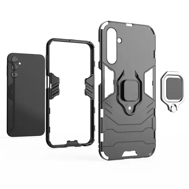 Ring Armor case for Samsung Galaxy A24 4G armored cover magnetic holder ring black 20