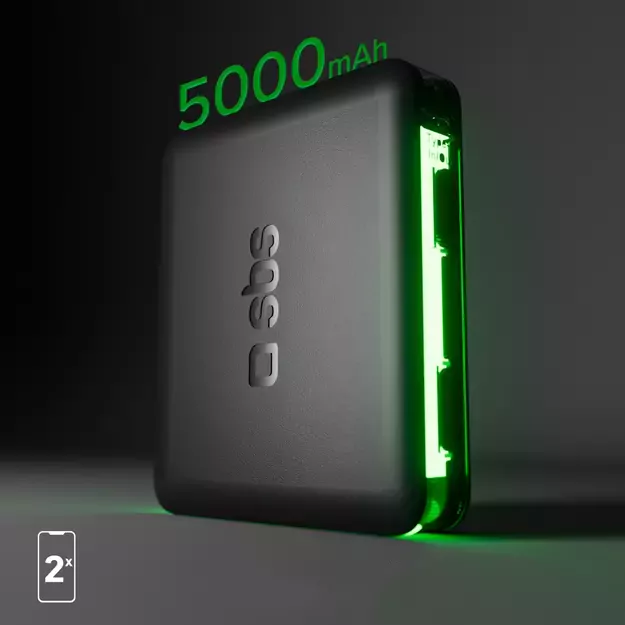 Powerbank SBS NanoTube 5000 mAh High-Density - black 7