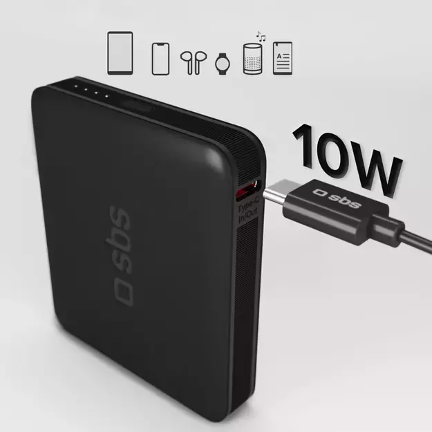 Powerbank SBS NanoTube 5000 mAh High-Density - black 4