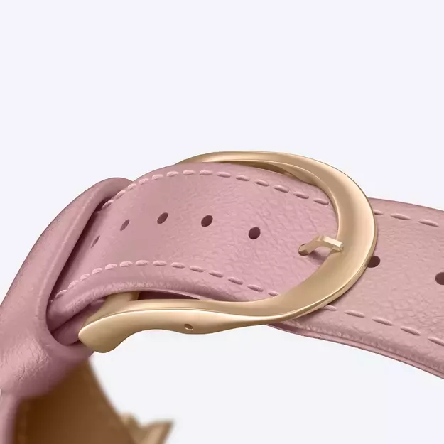 AmazingThing Class Band Leather Strap for Apple Watch 45 / 46 / 49 mm - Pink 13