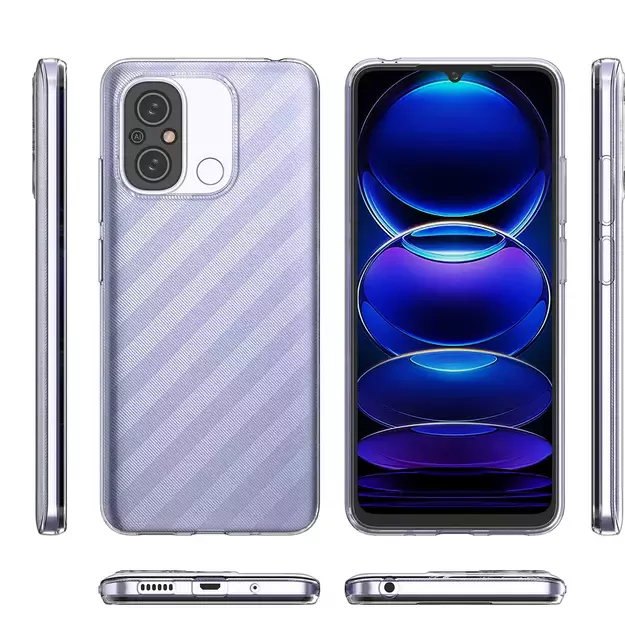 Ultra Clear 0.5mm Case for Xiaomi Redmi 11A / Poco C55 / Redmi 12C Thin Cover Transparent 9