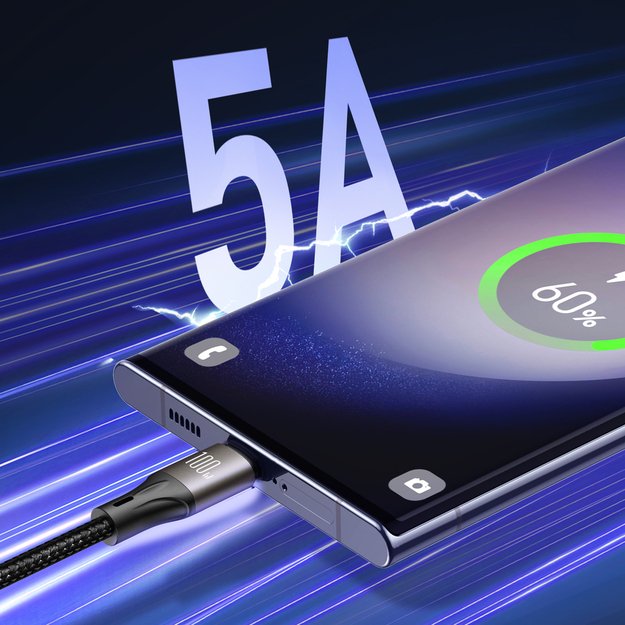 Joyroom Light-Speed ​​Series S-A25 USB-C / USB-C cable 100W 1.2m - black 14