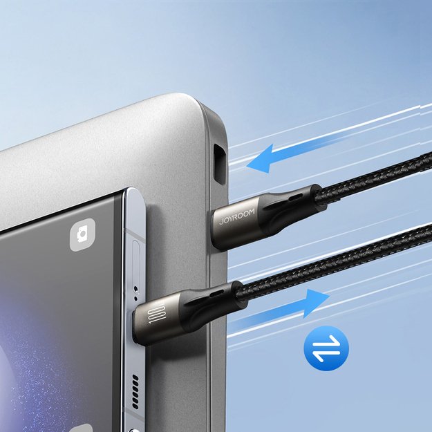 Joyroom Light-Speed ​​Series S-A25 USB-C / USB-C cable 100W 1.2m - black 9