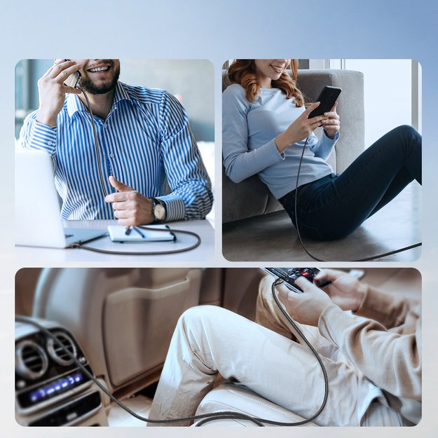 Joyroom Light-Speed ​​Series S-A25 USB-C / USB-C cable 100W 1.2m - black 11