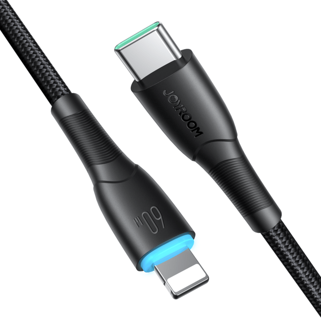 Joyroom Starry Series SA32-CC3 USB-C / USB-C cable 60W 1m - black 5