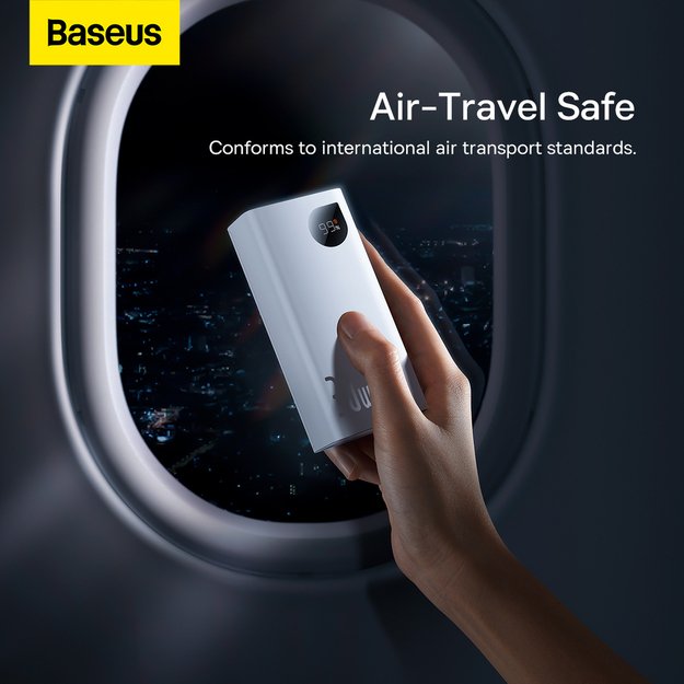 Baseus Adaman2 power bank with digital display 2x USB-A / 1x USB-C 10000mAh 30W - white 13