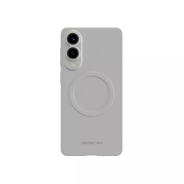 AmazingThing Minimal Air Case with Magnetic Ring for Samsung Galaxy S25 Edge - Gray