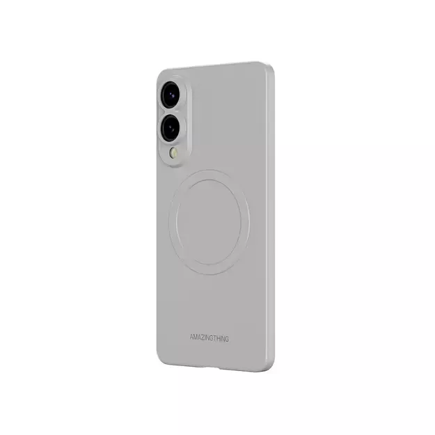 AmazingThing Minimal Air Case with Magnetic Ring for Samsung Galaxy S25 Edge - Gray 4