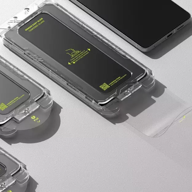 Ringke Easy Slide 2-pack tempered glass for Samsung Galaxy S25 Edge - transparent 4