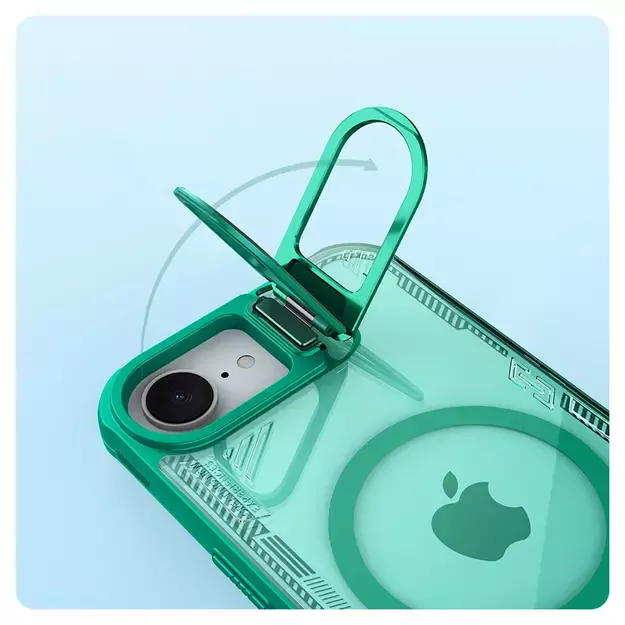 Nillkin Iceblade Prop Magnetic Case with Stand for iPhone 16e - Green 9