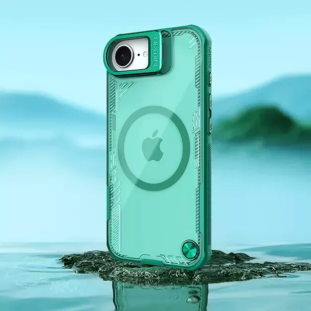 Nillkin Iceblade Prop Magnetic Case with Stand for iPhone 16e - Green 5