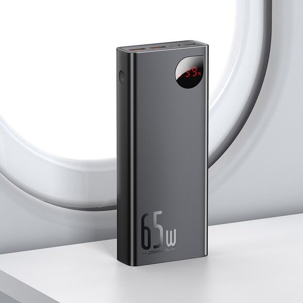 Baseus Adaman powerbank 2x USB / 1x USB Type C / 1x micro USB 20000mAh 65W Quick Charge 3.0 Power Delivery black (PPIMDA-D01) 19