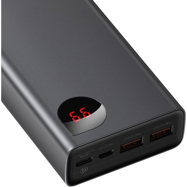Baseus Adaman powerbank 2x USB / 1x USB Type C / 1x micro USB 20000mAh 65W Quick Charge 3.0 Power Delivery black (PPIMDA-D01) 6