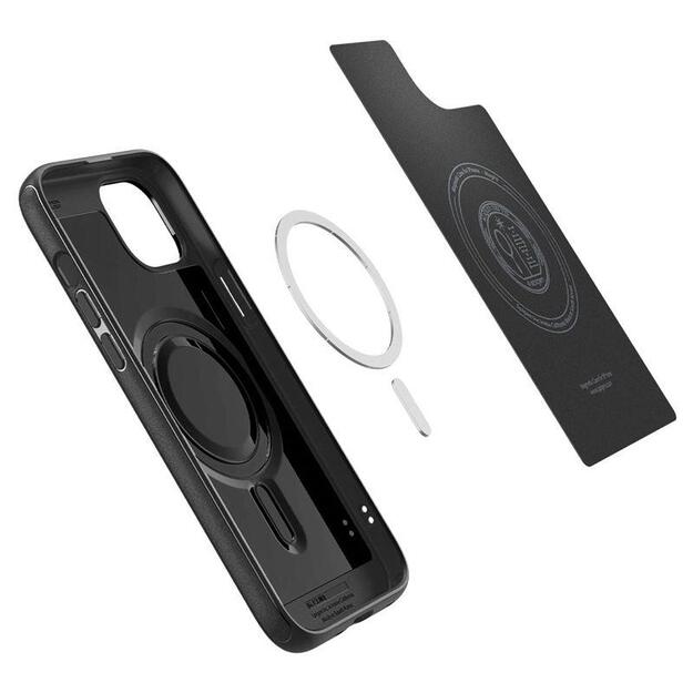 Spigen Mag Armor MagSafe iPhone 15 Case - Matte Black 12
